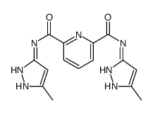 2-N,6-N-bis(5-methyl-1H-pyrazol-3-yl)pyridine-2,6-dicarboxamide Structure