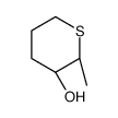 (2S,3R)-2-methylthian-3-ol Structure