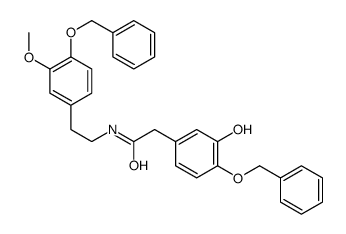 N-2-(4-苄氧基-3-甲氧基苯乙基)-4-苄氧基-3-羟基苯基乙酰胺结构式