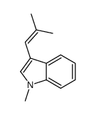 1-methyl-3-(2-methylprop-1-enyl)indole结构式