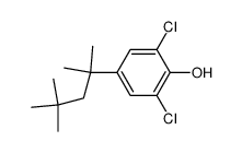 2,6-dichloro-4-(1,1,3,3-tetramethyl-butyl)-phenol结构式