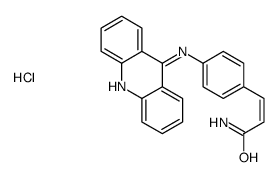 3-(4-(9-Acridinylamino)phenyl)-2-propenamide monohydrochloride结构式