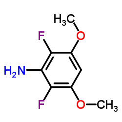2,6-二氟-3,5-二甲氧基苯胺结构式