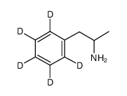 (±)-苯丙胺- D5型,100微克/毫升(环)结构式