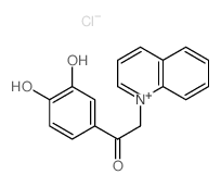 1-(3,4-dihydroxyphenyl)-2-quinolin-1-yl-ethanone结构式