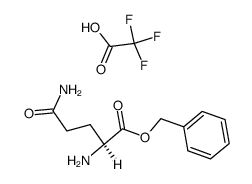 L-glutamine benzyl ester trifluoroacetate结构式