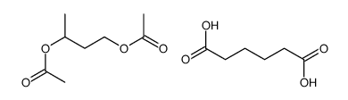 3-acetyloxybutyl acetate,hexanedioic acid Structure