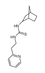 1-((1S,4R)-bicyclo[2.2.1]heptan-2-yl)-3-(2-(pyridin-2-yl)ethyl)thiourea结构式