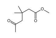 methyl 3,3-dimethyl-5-oxohexanoate结构式