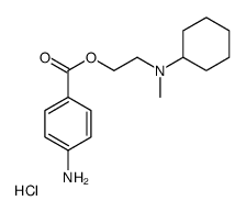 2-(4-aminobenzoyl)oxyethyl-cyclohexyl-methylazanium,chloride Structure