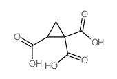 cyclopropane-1,1,2-tricarboxylic acid结构式