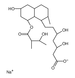 (R)-3''-Hydroxy Pravastatin Sodium Salt Structure