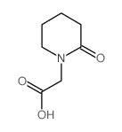 (2-羰基哌啶-1-基)乙酸结构式