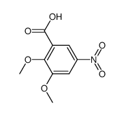 2,3-dimethoxy-5-nitrobenzoic acid结构式