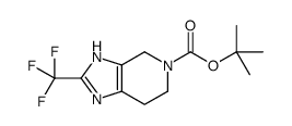 tert-butyl 2-(trifluoromethyl)-6,7-dihydro-3H-imidazo[4,5-c]pyridine-5(4H)-carboxylate structure