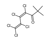 3,4,5,6,6-Pentachlor-1,1-dimethyl-3,5-hexadien-2-on Structure