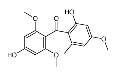 2,4'-dihydroxy-2',4,6'-trimethoxy-6-methylbenzophenone Structure