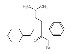 2-Pentanone,1-bromo-5-cyclohexyl-3-[2-(dimethylamino)ethyl]-3-phenyl-, hydrobromide (1:1)结构式