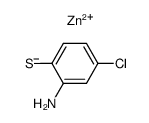2-amino-4-chloro-benzenethiol, zinc salt (2:1) Structure
