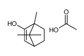 acetic acid,4,7,7-trimethylbicyclo[2.2.1]hept-2-en-3-ol结构式