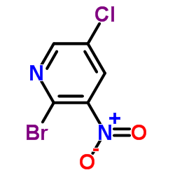 2-Bromo-5-chloro-3-nitropyridine Structure