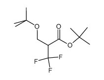 3-(t-butyloxy)-2-(trifluoromethyl)propionic acid t-butyl ester结构式