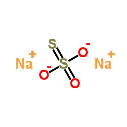 Sodium thiosulfate Structure