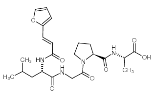 N-[3-(2-Furyl)acryloyl]-Leu-Gly-Pro-Ala structure