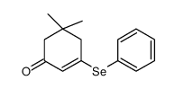 5,5-dimethyl-3-phenylselanylcyclohex-2-en-1-one结构式