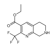 2-三氟甲基-5,6,7,8-四氢-[1,7]萘啶-3-羧酸乙酯结构式