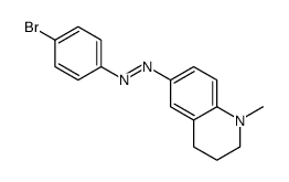 (4-bromophenyl)-(1-methyl-3,4-dihydro-2H-quinolin-6-yl)diazene Structure