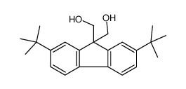 [2,7-ditert-butyl-9-(hydroxymethyl)fluoren-9-yl]methanol结构式