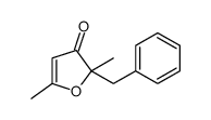 3(2H)-Furanone,2,5-dimethyl-2-(phenylmethyl)-(9CI)结构式