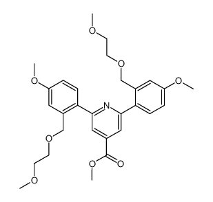 2,6-Bis-[4-methoxy-2-(2-methoxy-ethoxymethyl)-phenyl]-isonicotinic acid methyl ester结构式