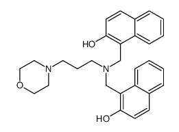 1-[[(2-hydroxynaphthalen-1-yl)methyl-(3-morpholin-4-ylpropyl)amino]methyl]naphthalen-2-ol Structure
