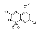 7-chloro-5-methoxy-1,1-dioxo-4H-1λ6,2,4-benzothiadiazin-3-one Structure