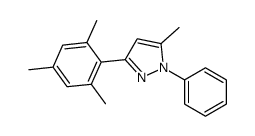 5-methyl-1-phenyl-3-(2,4,6-trimethylphenyl)pyrazole Structure