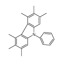 2,3,4,5,6,7-hexamethyl-9-phenylcarbazole结构式
