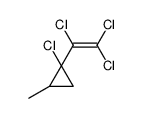 1-chloro-2-methyl-1-(1,2,2-trichloroethenyl)cyclopropane结构式
