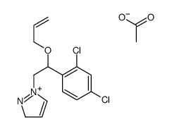 1-[2-(2,4-dichlorophenyl)-2-prop-2-enoxyethyl]-3H-pyrazol-1-ium,acetate Structure