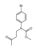methyl N-(4-bromophenyl)-N-(3-oxobutyl)carbamate结构式