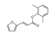 2-Propenoic acid, 3-(2-furanyl)-, 2,6-dimethylphenyl ester, (2E) Structure