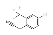 2-三氟甲基-4-氯苯乙腈结构式