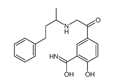 2-hydroxy-5-[[(1-methyl-3-phenylpropyl)amino]acetyl]benzamide结构式