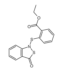 N-[(2-ethoxycarbonylbenzene)sulfenyl]-2,1-benzisothiazolin-3-one Structure