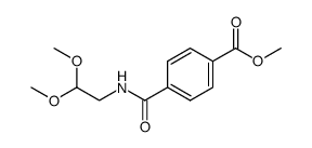 N-(2,2-dimethoxy-ethyl)-terephthalamic acid methyl ester Structure