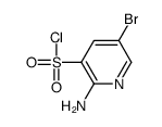 2-AMINO-5-BROMOPYRIDINE-3-SULFONYLCHLORIDE Structure