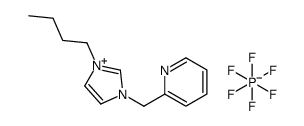 1-Butyl-3-(2-pyridinylmethyl)-1H-imidazolium hexafluorophosphate Structure