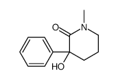 3-hydroxy-1-methyl-3-phenyl-2-piperidinone Structure