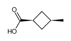 cis-3-Methylcyclobutancarbonsaeure Structure